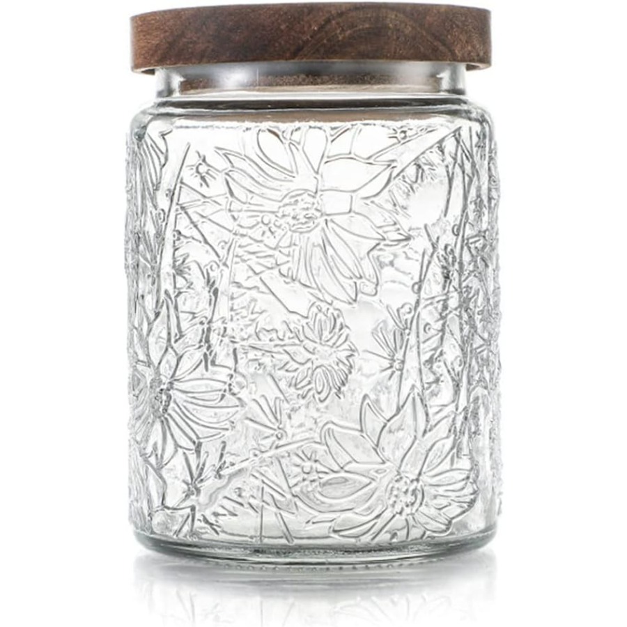Coffee Tea Sugar - ANSQU Vintage Glass Jar with Lid