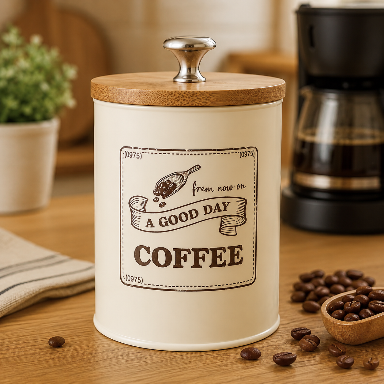 Canister Coffee Sugar Tea - Vintage Coffee Sugar Tea Storage Tins