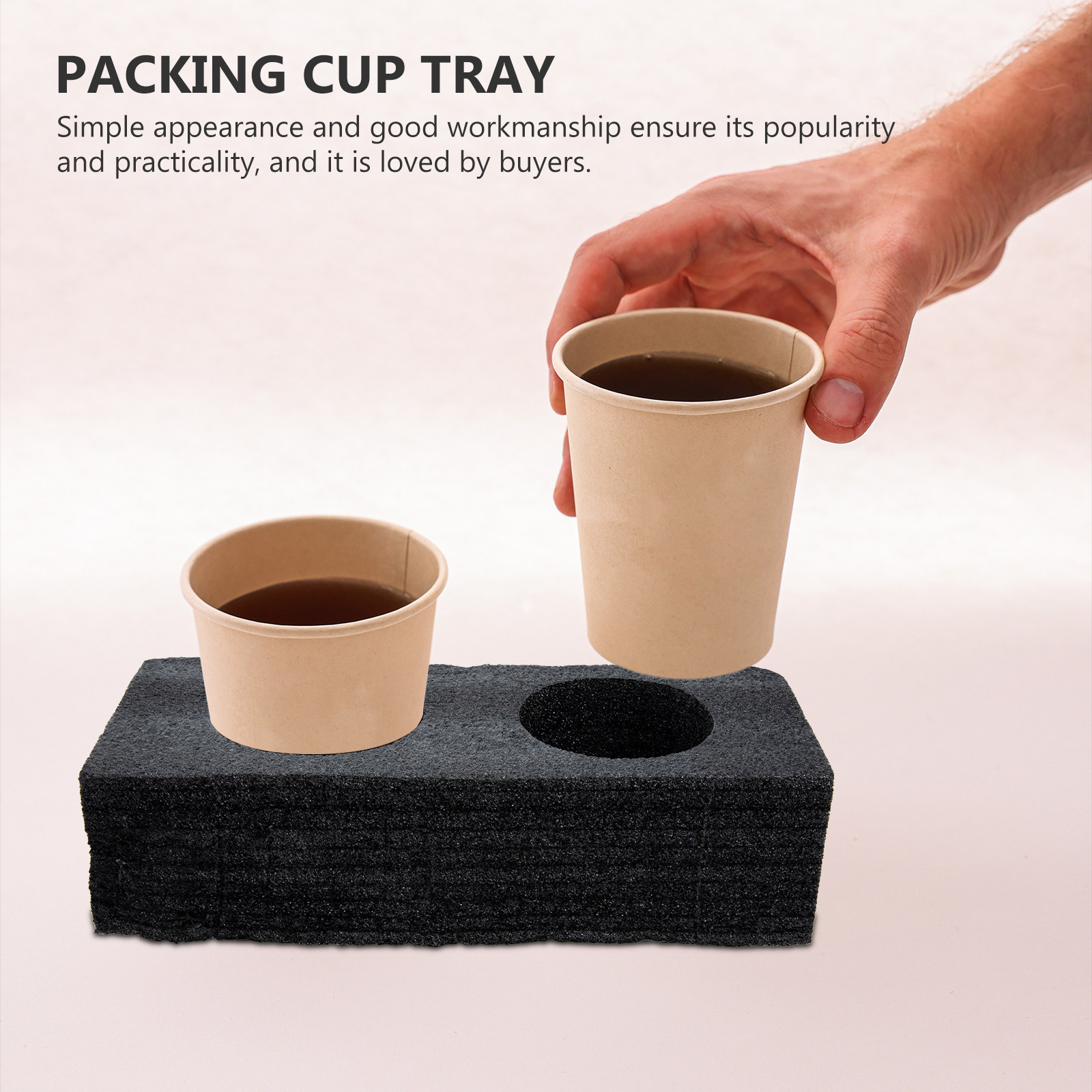 Coffee Tea Holders - 2Pcs Premium Drink Carrier Tray for