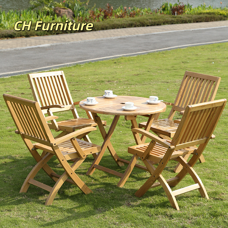 Coffee Tea Garden - Outdoor Folding Tables And Chairs Solid