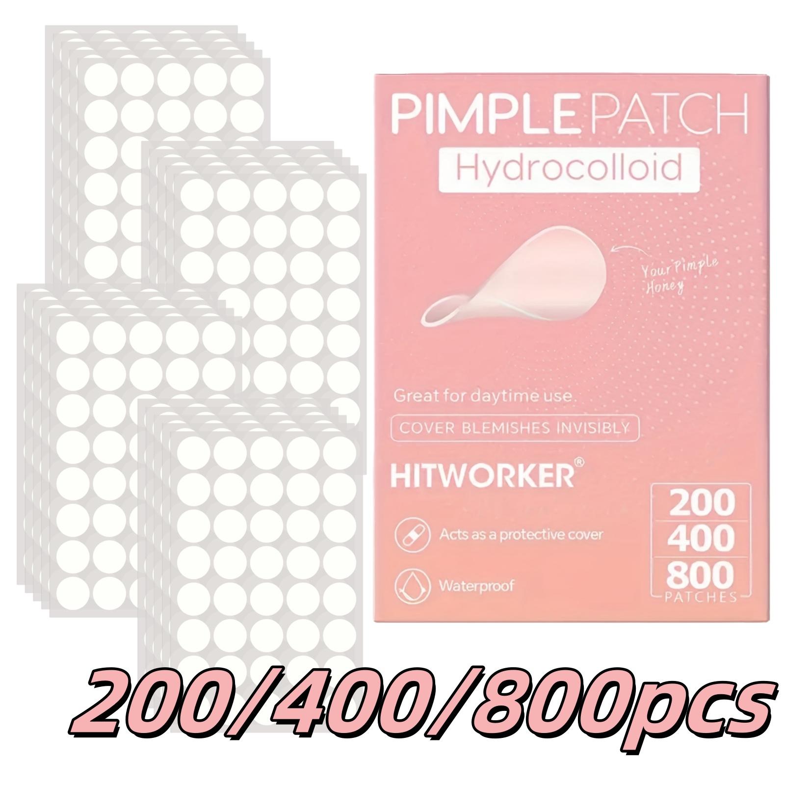 Tea & Coffee Kent - 200/400/800 Pieces HITWORKER Hydrocolloid Acne Patches