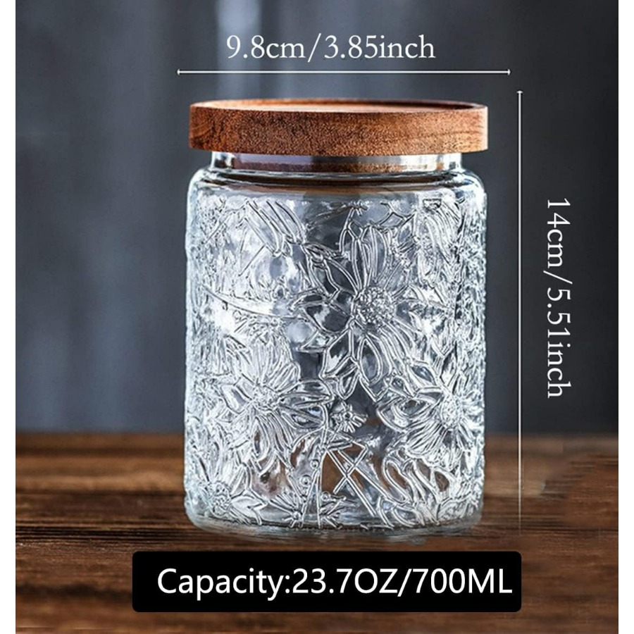 ANSQU Vintage Glass Jar with L - Coffee Tea Sugar incelemesi ve fiyatı