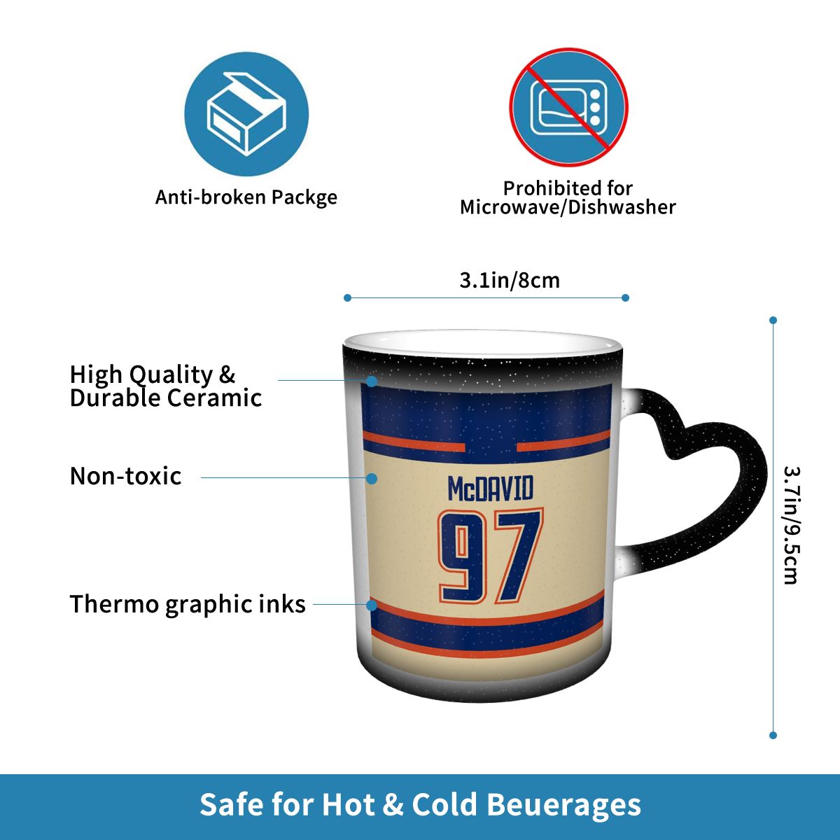 Connor McDavid Alternate Mug F - Alternative To Coffee And Tea incelemesi ve fiyatı