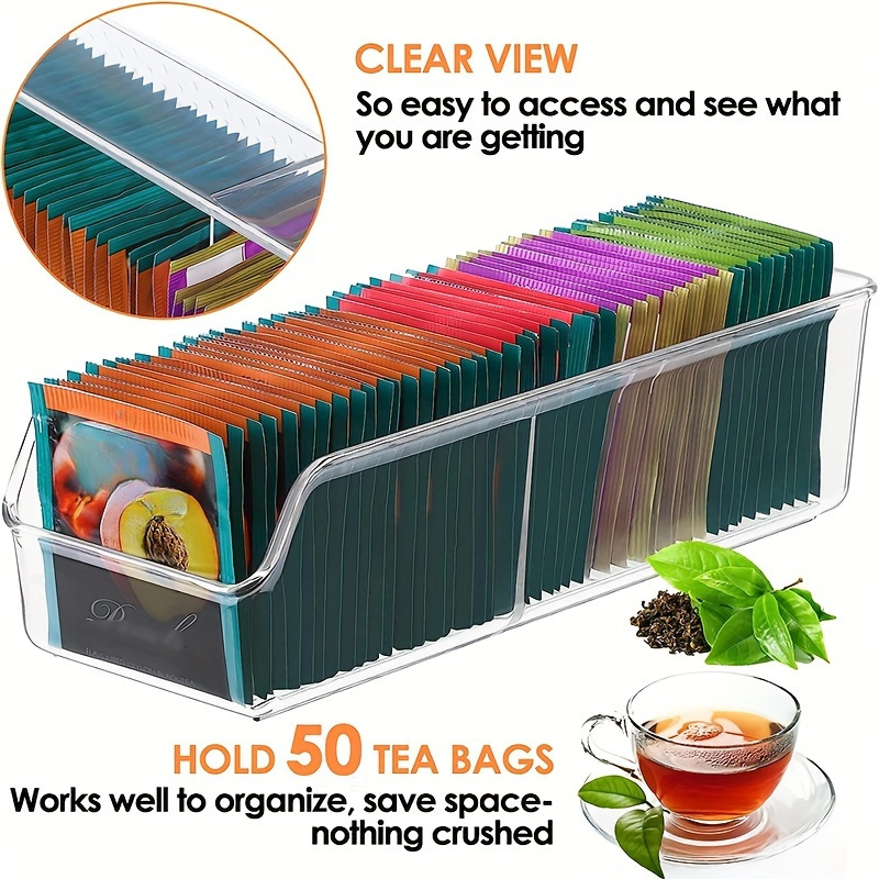 1pc Clear Tea Bag Organizer Bo - Coffee Tea Sugar incelemesi ve fiyatı