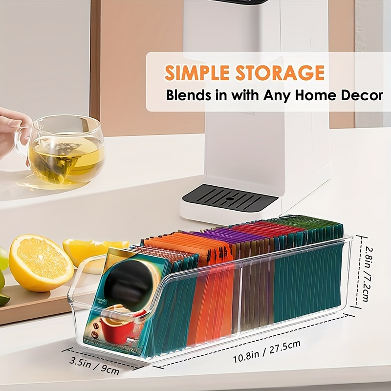 1pc Clear Tea Bag Organizer Bo - Coffee Tea Sugar incelemesi ve fiyatı