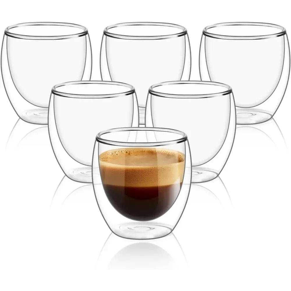 6 pcs Clear Double Wall Glass  - Coffee Tea Sugar Set incelemesi ve fiyatı