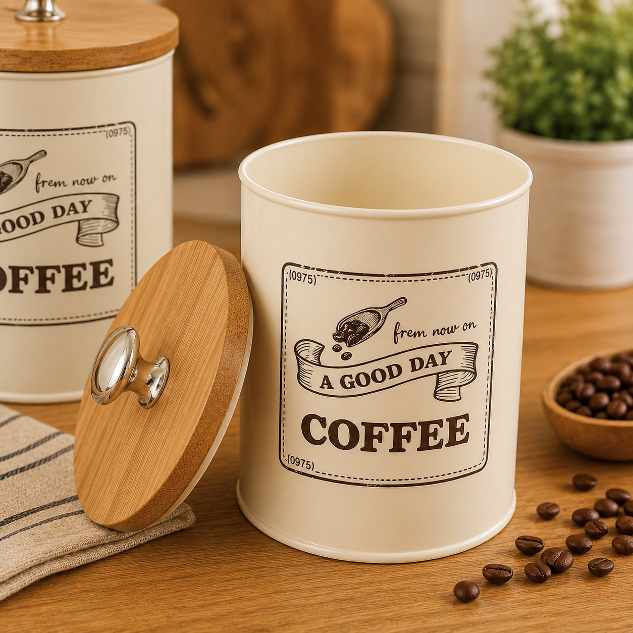 Vintage Coffee Sugar Tea Stora - Canister Coffee Sugar Tea incelemesi ve fiyatı