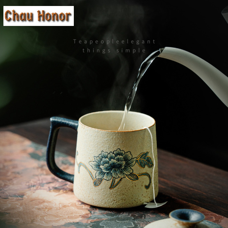 330ml Blue And White Flint Red - Draw Coffee And Tea incelemesi ve fiyatı