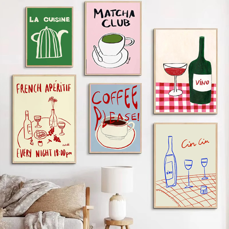 Colorful Drawings Abstract Art - Draw Coffee And Tea incelemesi ve fiyatı