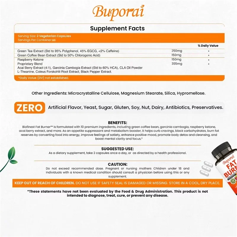Fat Burner Capsules - Healthy  - Coffee Tea Weight Loss incelemesi ve fiyatı