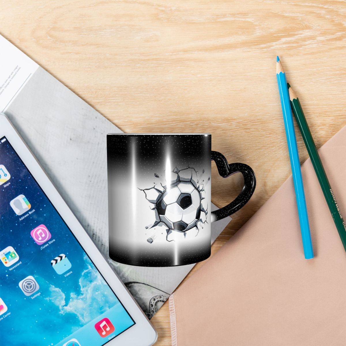 Soccer Ball 3d Art Drawing Wor - Draw Coffee And Tea incelemesi ve fiyatı