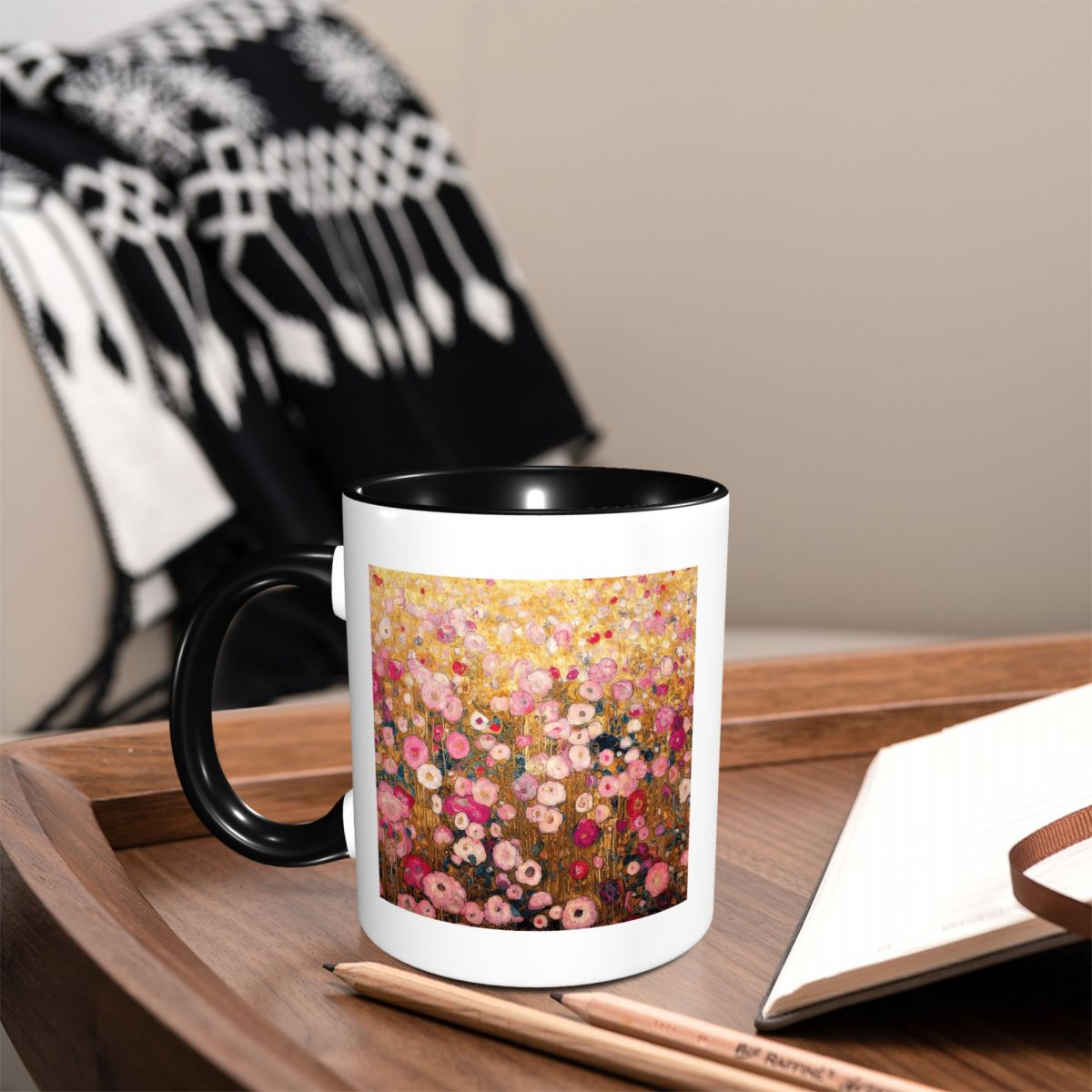 Gustav Klimt Pink Flower Garde - Coffee Tea Garden incelemesi ve fiyatı