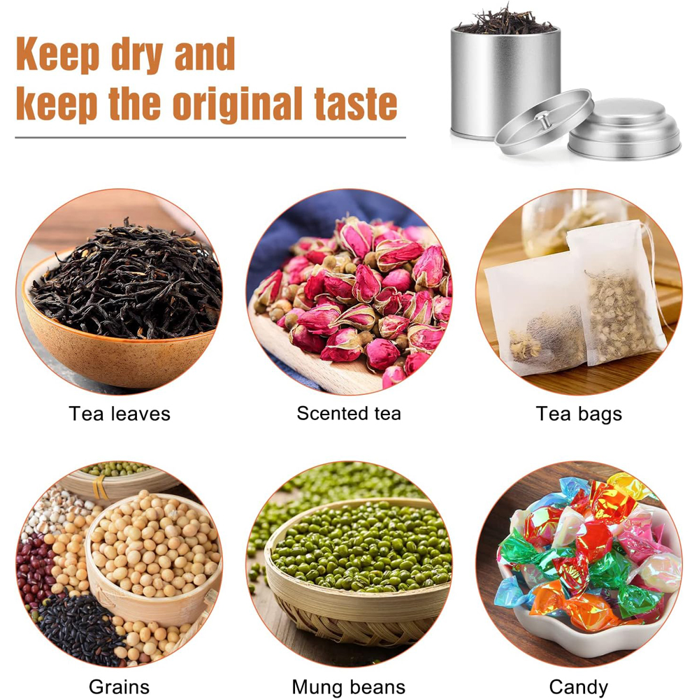 Tea Tin with Airtight Double L - Canister Coffee Sugar Tea incelemesi ve fiyatı