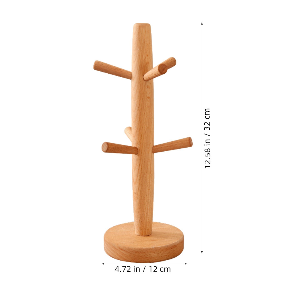 Beech Solid Mug Rack Tree Natu - Coffee Tea Organizer incelemesi ve fiyatı