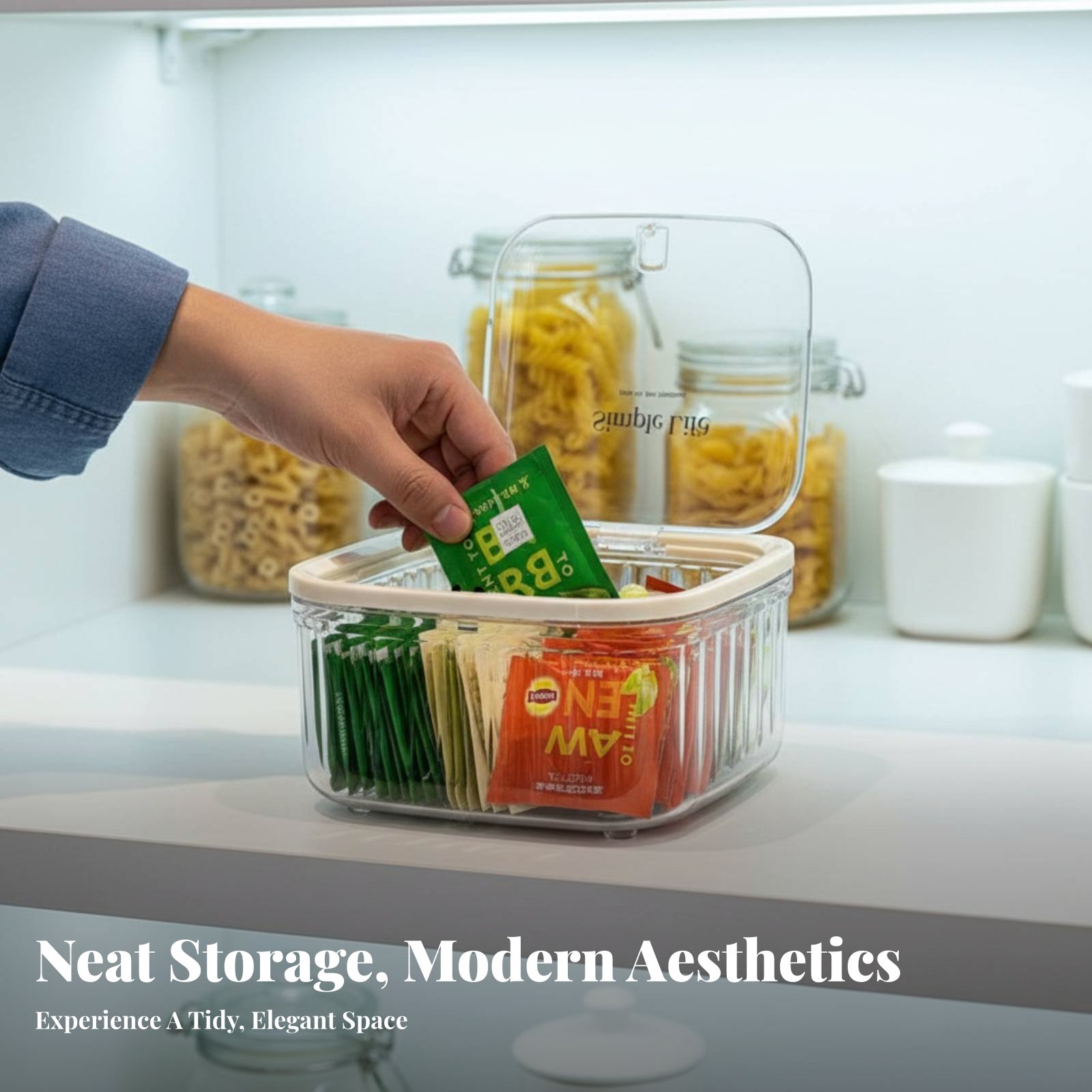 Plastic Tea Bag Storage Box La - Coffee Tea Organizer incelemesi ve fiyatı