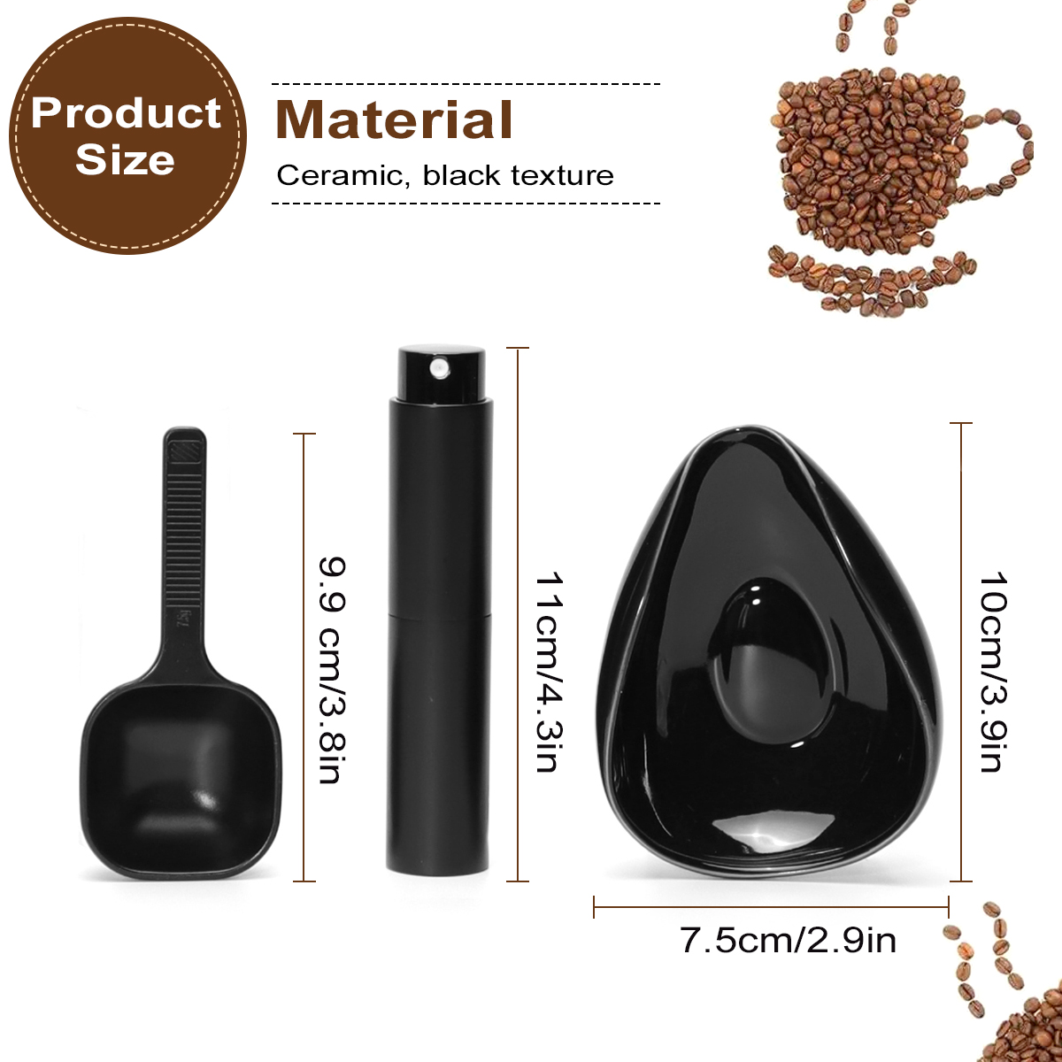Leeseph Coffee Bean Dosing Cup - Coffee Tea Sugar Set incelemesi ve fiyatı