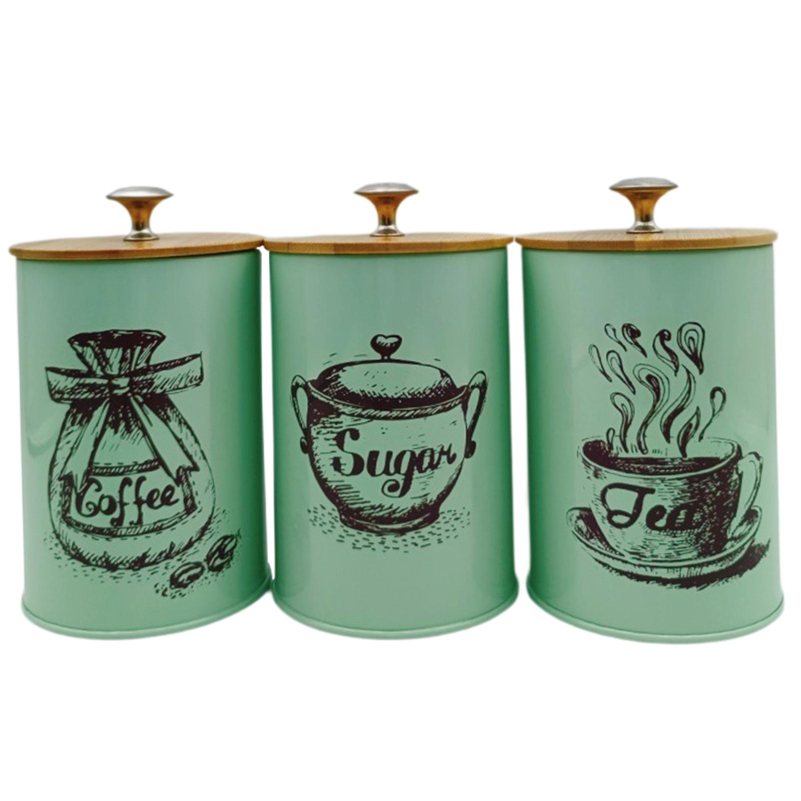3Pcs Sealed Coffee Canister Se - Canister Coffee Sugar Tea incelemesi ve fiyatı
