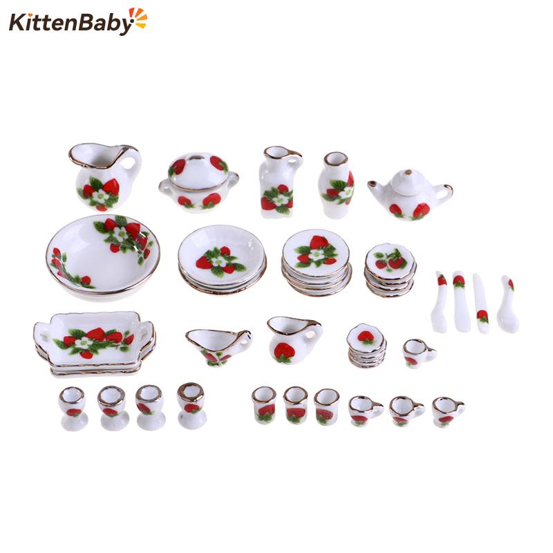 1 Set 1:12 Miniature Doll Hous - Coffee Tea Sugar Set incelemesi ve fiyatı