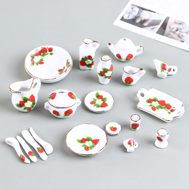 1 Set 1:12 Miniature Doll Hous - Coffee Tea Sugar Set incelemesi ve fiyatı