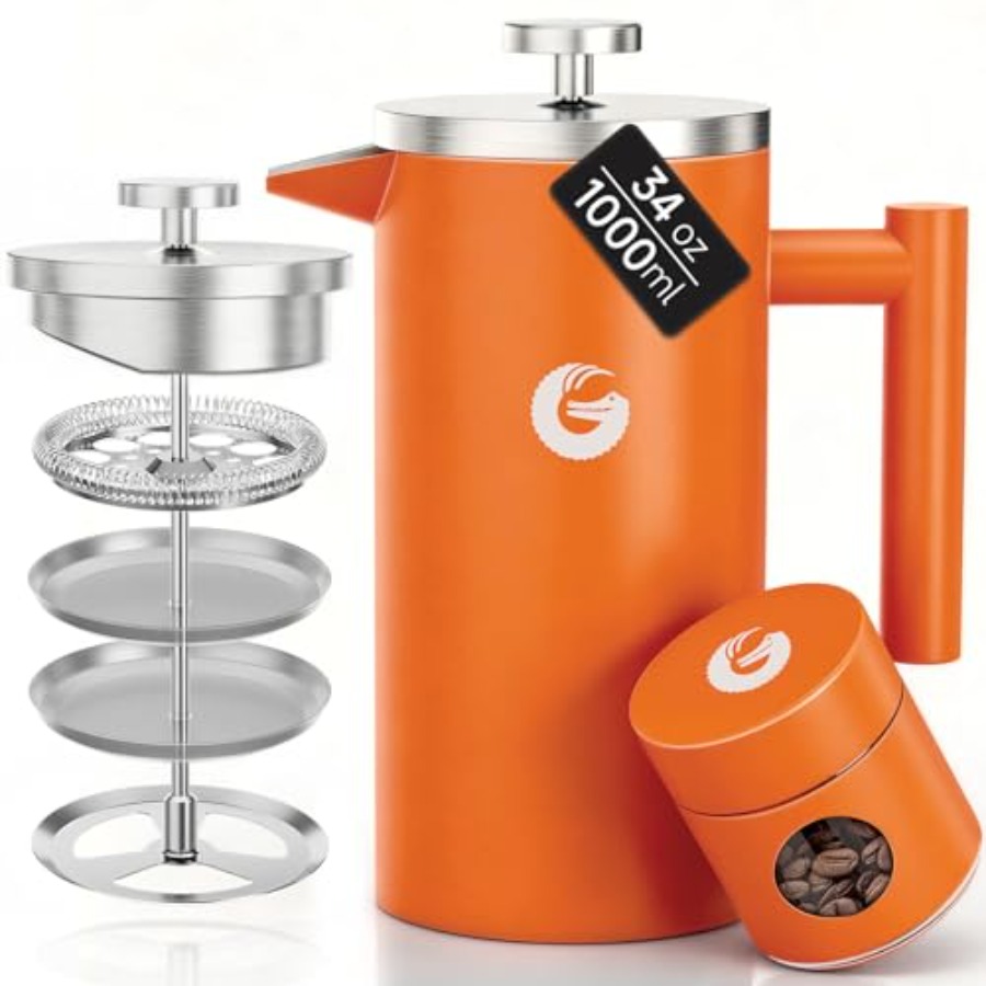 French Press Coffee Maker 34oz - Coffee Plus Tea incelemesi ve fiyatı