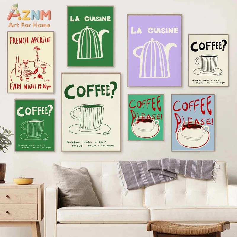 Colorful Drawings Abstract Art - Draw Coffee And Tea incelemesi ve fiyatı