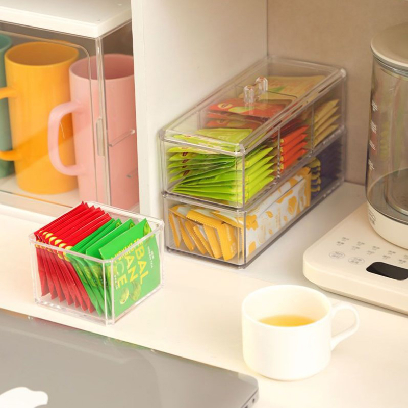 [E] Tea Bag Storage Box Drawer - Coffee Tea Sugar Set incelemesi ve fiyatı