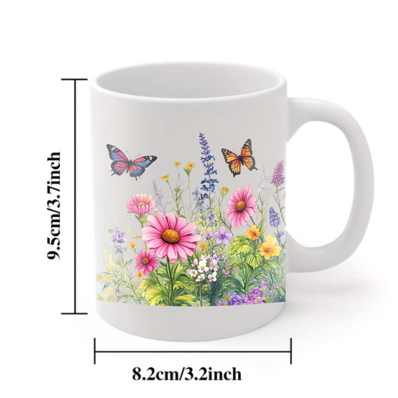 Ceramic cup white flower garde - Coffee Tea Garden incelemesi ve fiyatı