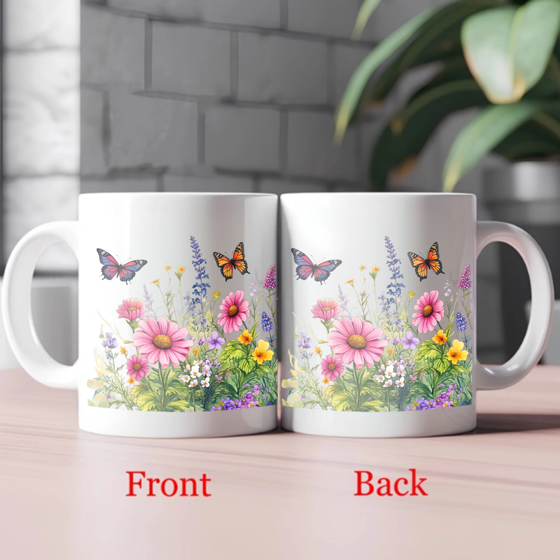 Ceramic cup white flower garde - Coffee Tea Garden incelemesi ve fiyatı