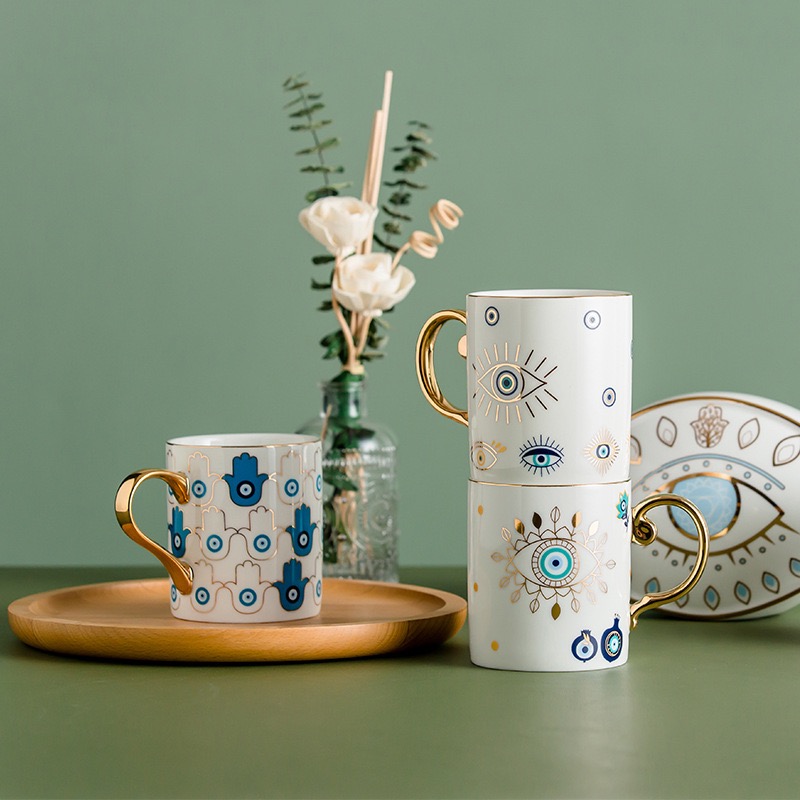 Blue Eye Coffee Cup Devil's Ey - Coffee Tea For Me incelemesi ve fiyatı
