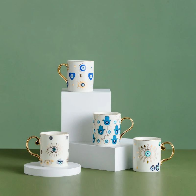 Blue Eye Coffee Cup Devil's Ey - Coffee Tea For Me incelemesi ve fiyatı