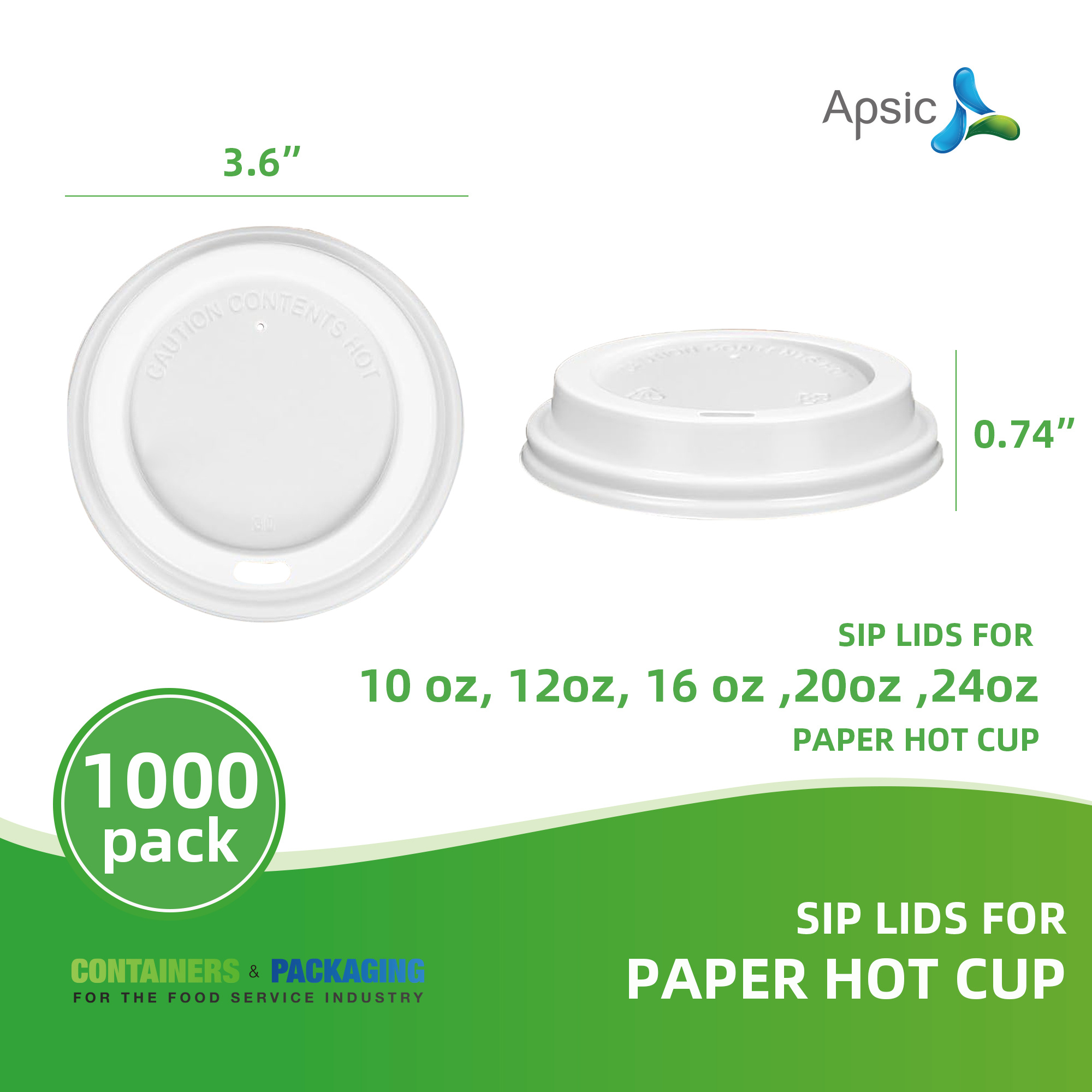 Apsic 1000-Pack Disposable Whi - Coffee Tea Vietnam incelemesi ve fiyatı