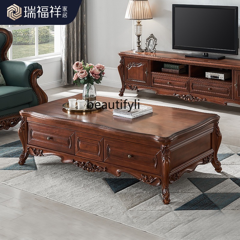 All solid wood coffee table Am - Draw Coffee And Tea incelemesi ve fiyatı
