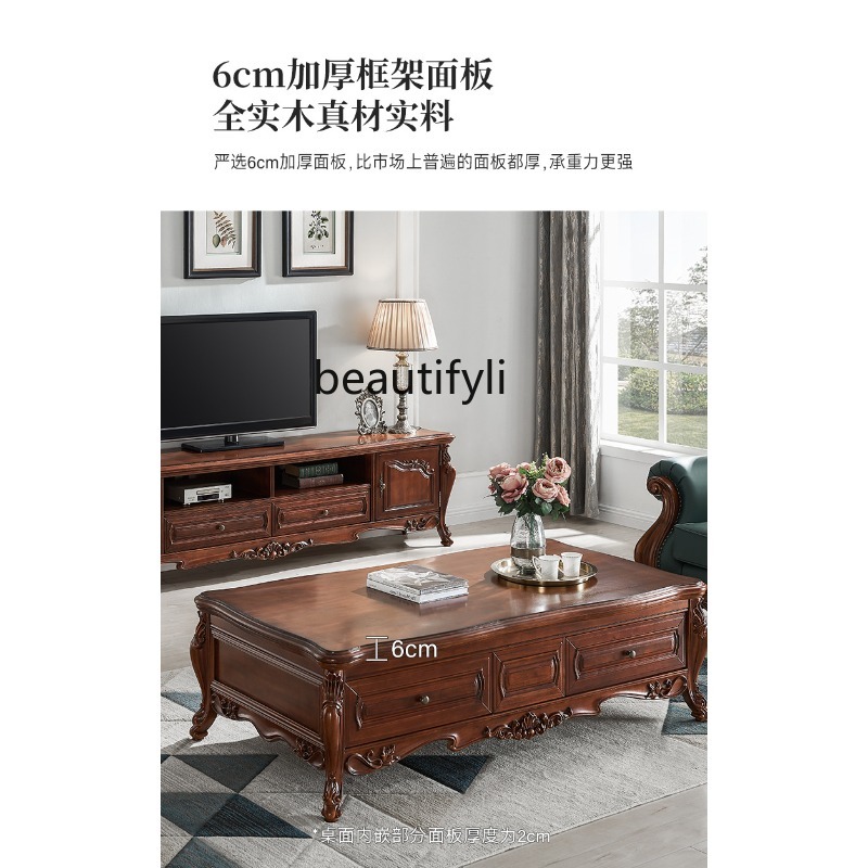 All solid wood coffee table Am - Draw Coffee And Tea incelemesi ve fiyatı