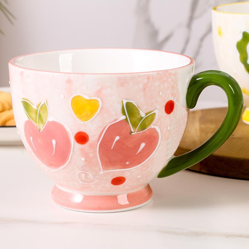 Ceramic Coffee Cup Women's Ear - Draw Coffee And Tea incelemesi ve fiyatı