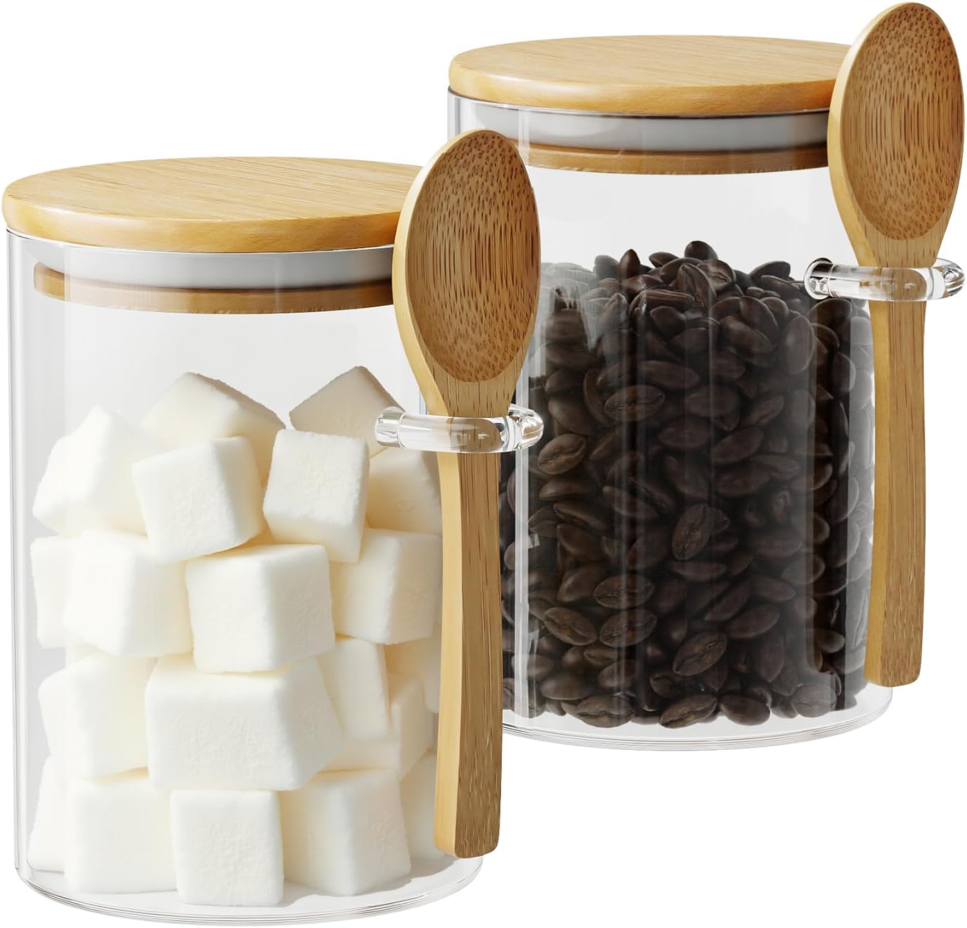 2 Pack 15oz Glass Sugar Contai - Coffee Tea Sugar incelemesi ve fiyatı