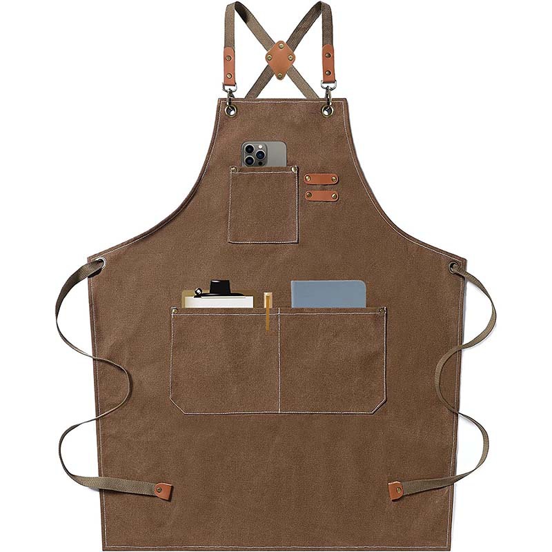 Canvas apron made of cotton su - Coffee Tea Garden incelemesi ve fiyatı