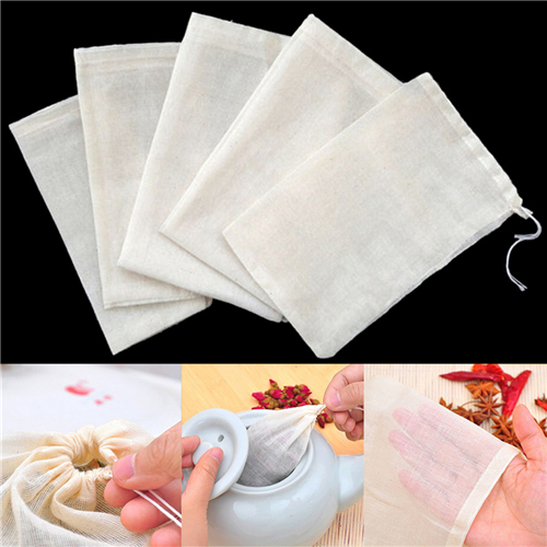 1pc/10Pcs Cotton Tea Bags Musl - Coffee Tea Garden incelemesi ve fiyatı