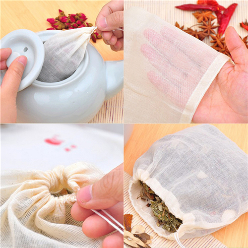 1pc/10Pcs Cotton Tea Bags Musl - Coffee Tea Garden incelemesi ve fiyatı
