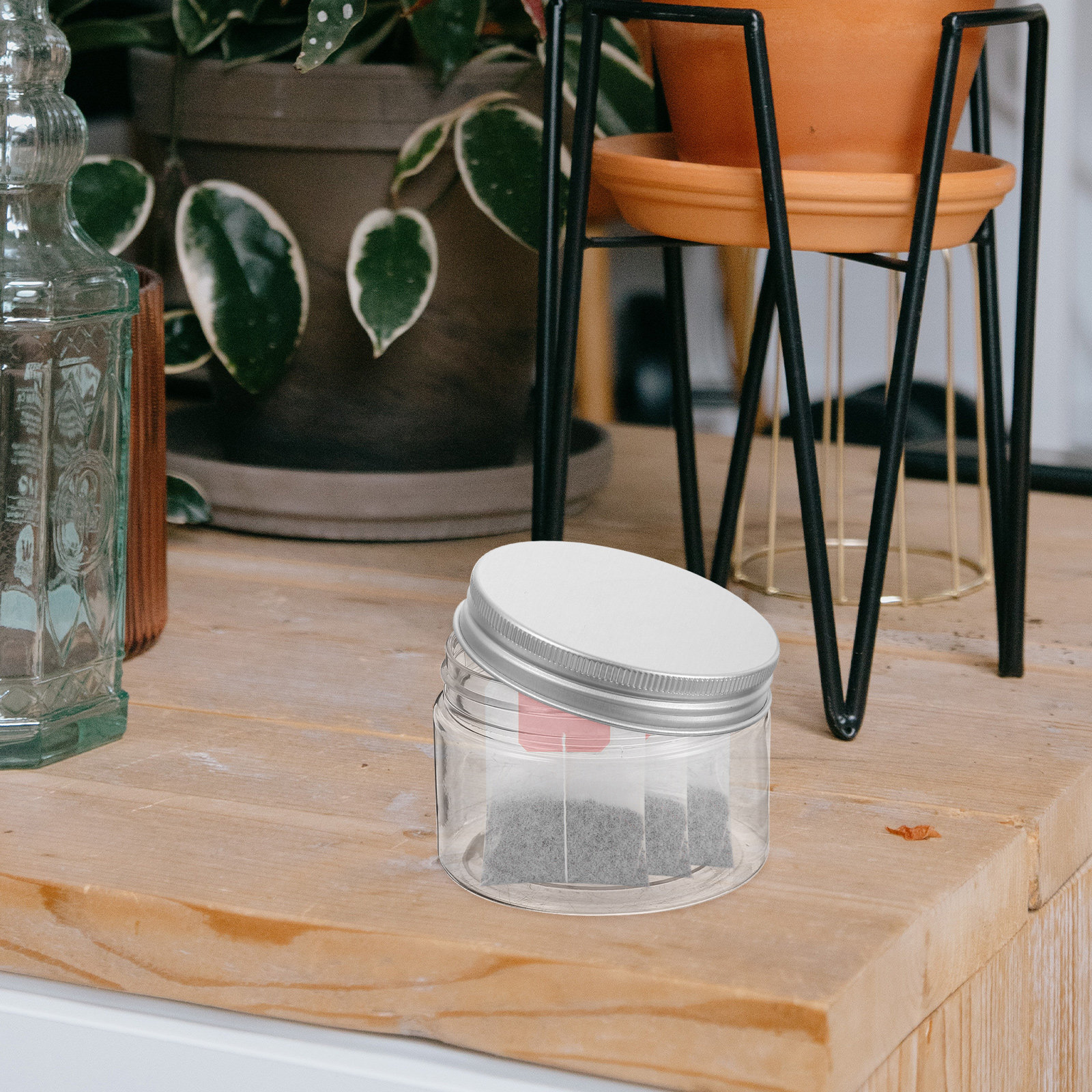 10Pcs Clear Airtight Food Jar  - Coffee Tea Sugar incelemesi ve fiyatı