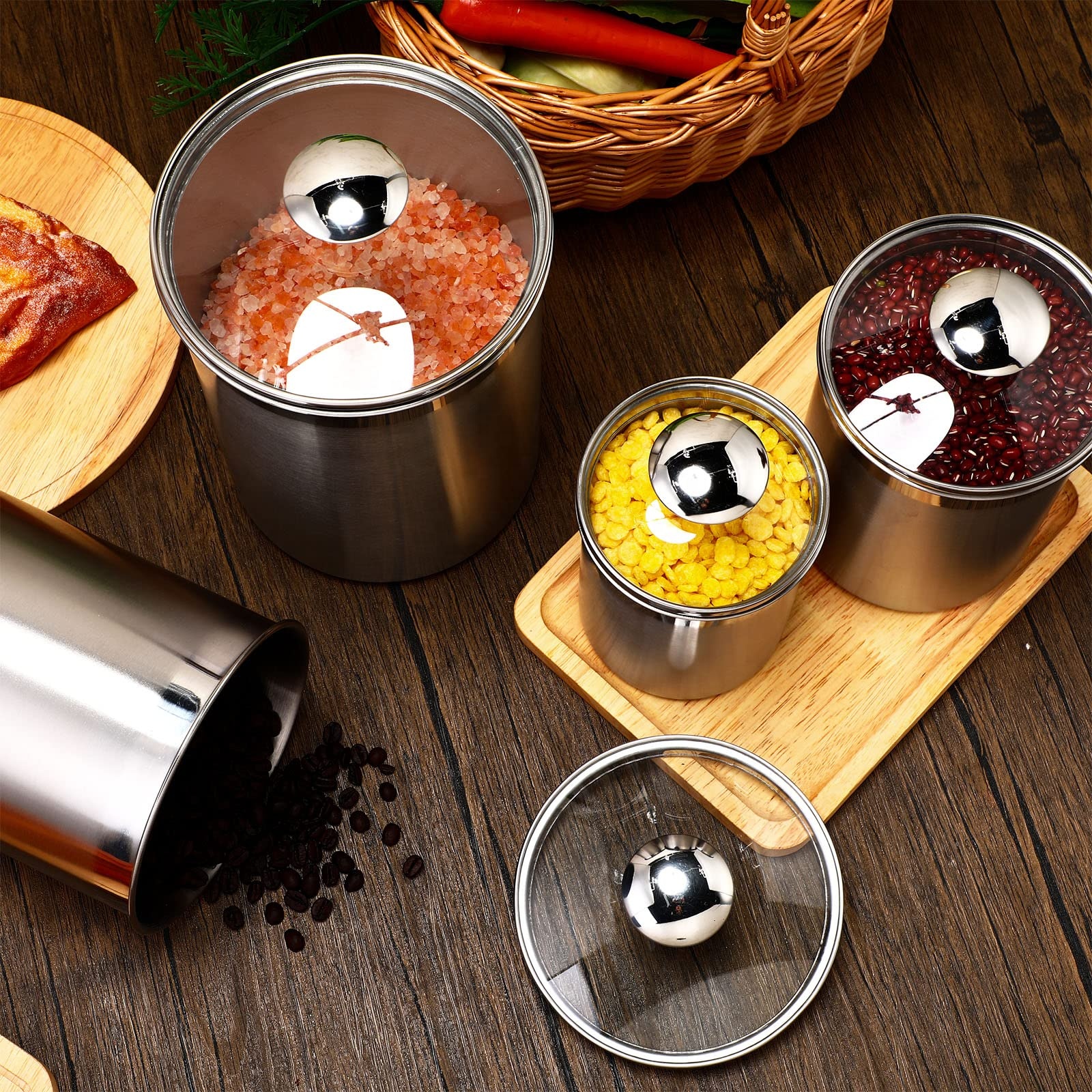 Food Storage Containers Tea Co - Coffee Tea Sugar Set incelemesi ve fiyatı