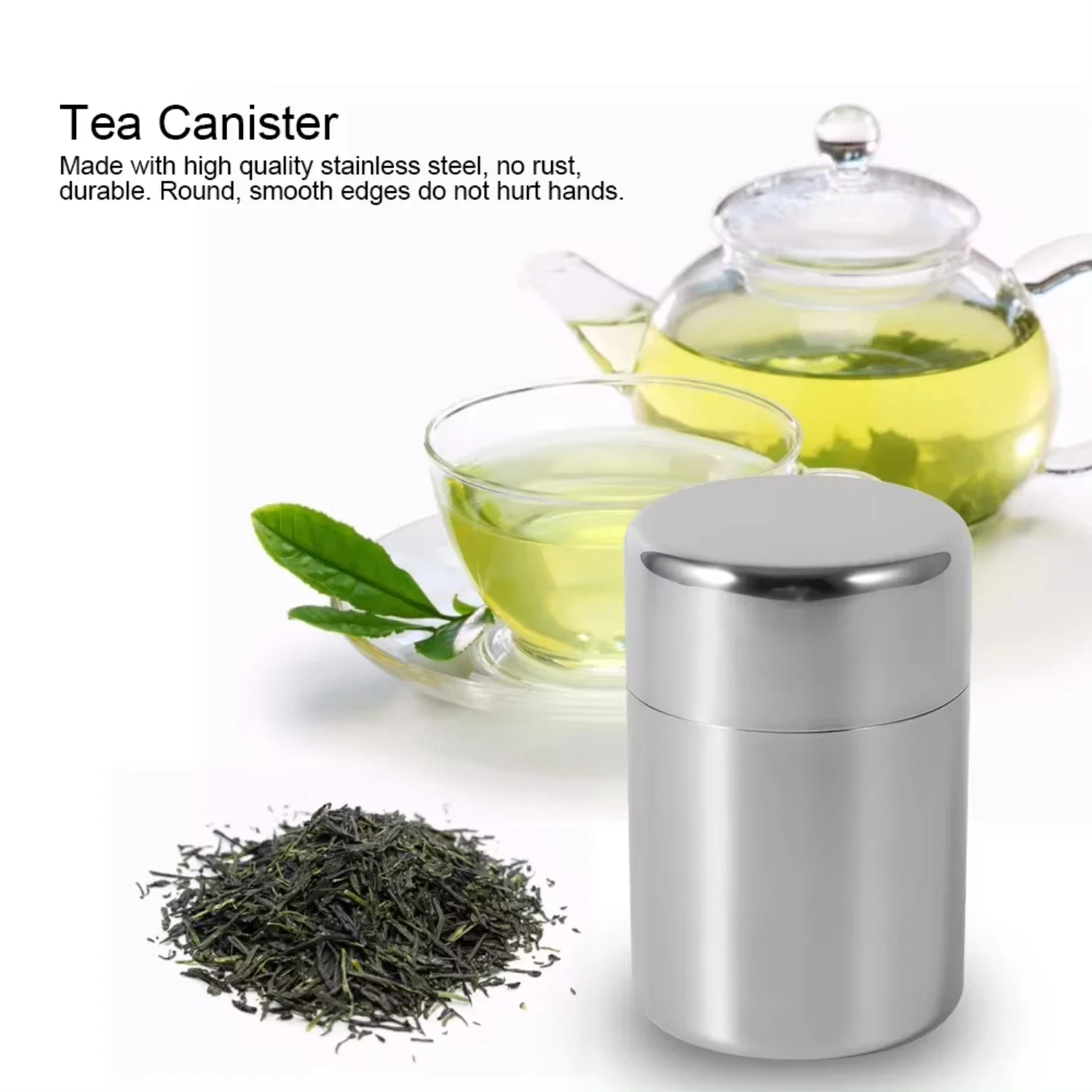 Stainless Steel Tea Leaf Tins  - Canister Coffee Sugar Tea incelemesi ve fiyatı