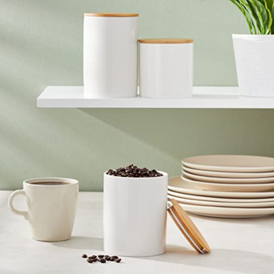 Ceramic Canisters - Coffee Can - Coffee Tea Sugar Set incelemesi ve fiyatı