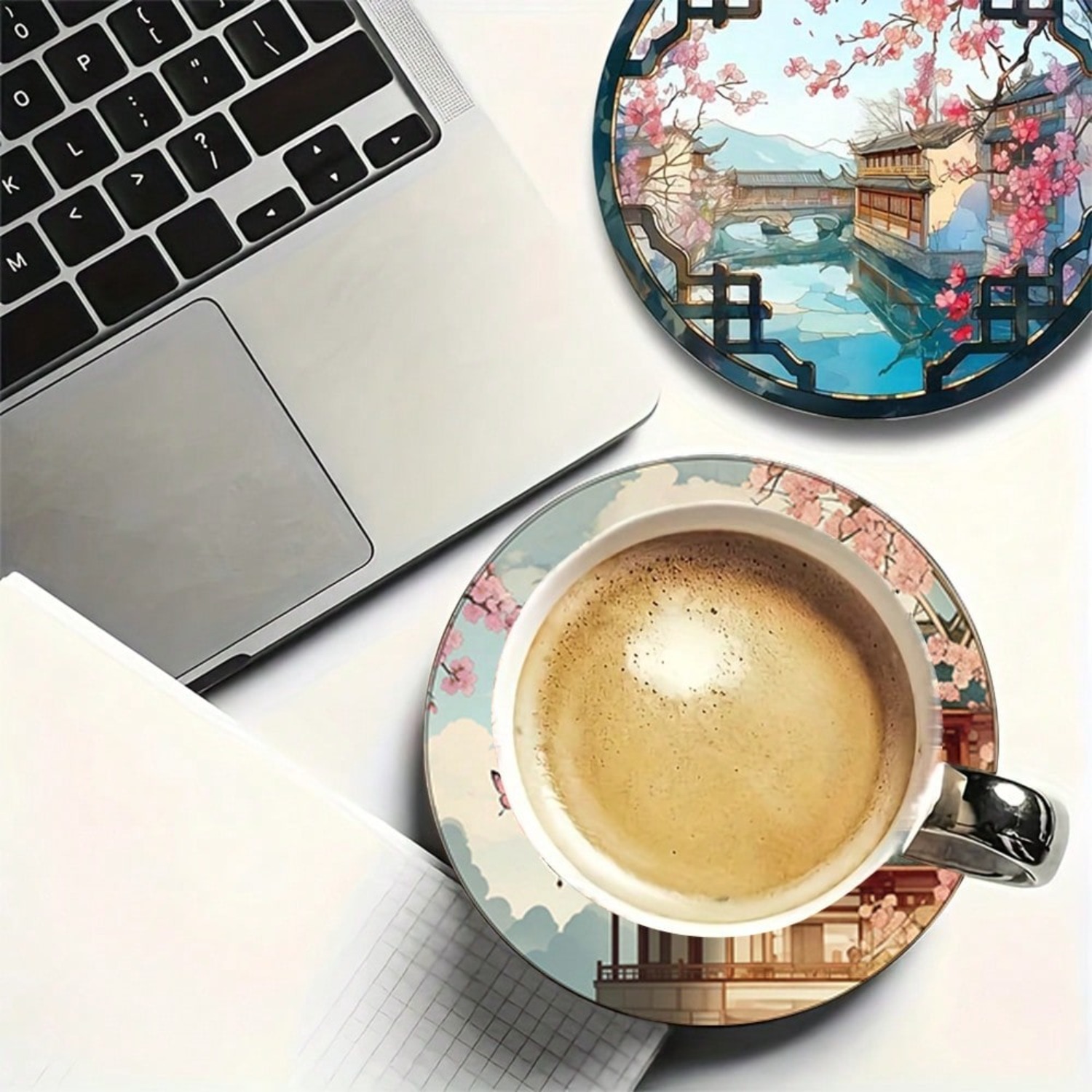2D FLAT 6pcs/Set Japanese Cher - Coffee Tea Garden incelemesi ve fiyatı